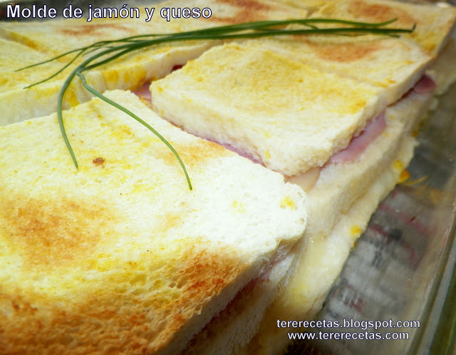 Molde de jamón y queso