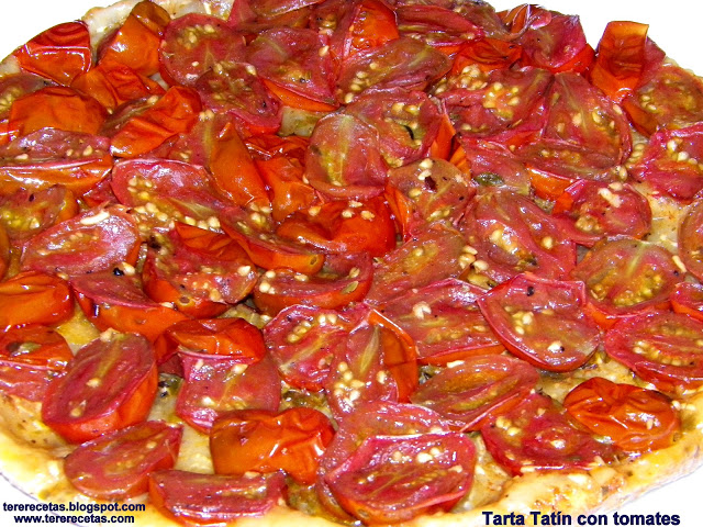 Tarta Tatín con tomates