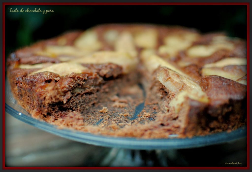 tarta de chocolate y pera tererecetas las recetas de tere 06 tarta de chocolate y pera tererecetas 06