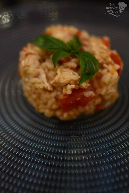 Risotto de pollo tomate y albahaca tererecetas 05