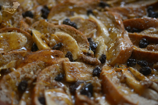 Pseudo torrijas con plátano y uvas pasas tererecetas las recetas de tere 02 Pseudo torrijas con plátano y uvas pasas tererecetas 02