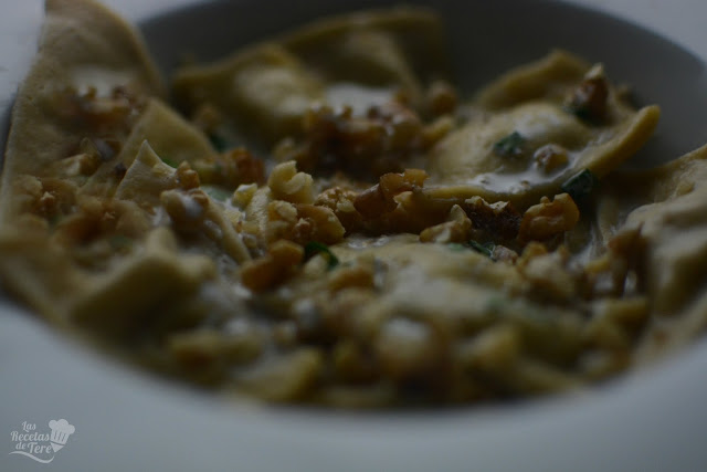 Raviolis con queso azul nueces y manzana tererecetas 05