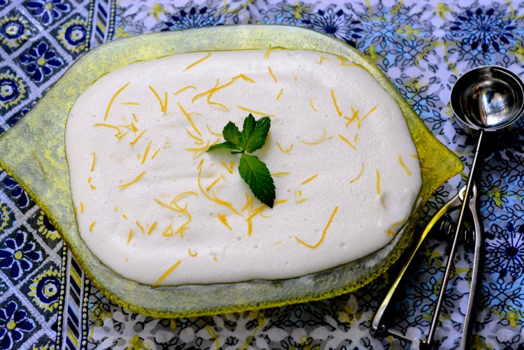 Exquisita receta de helado casero de limón