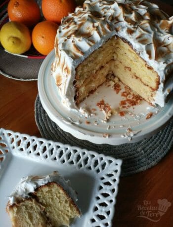 Tarta De Naranja Con Lemon Curd Vestida De Merengue 15
