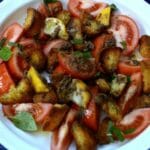 Ensalada De Tomates Y Pan Toatado Con Salsa De Anchoas Y Limón 05