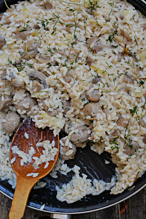 El más delicioso risotto de champiñones en conserva - Las recetas de Tere