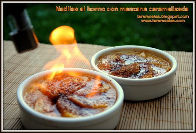 Natillas al horno con manzana caramelizada, receta de la abuela blog recetas 01 Natillas al horno con manzana caramelizada, receta de la abuela 01