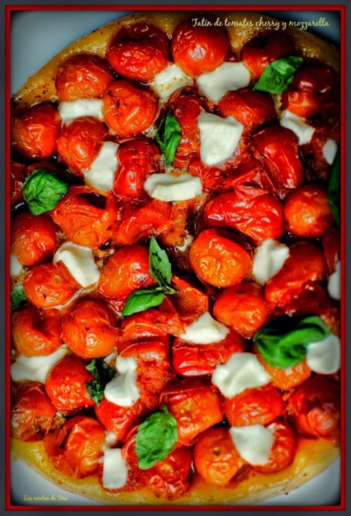 Tarta Tatin De Tomate Cherry Y Mozzarella