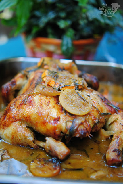 Pollo al horno con confitura de albaricoques y ciruelas pasas tererecetas 04