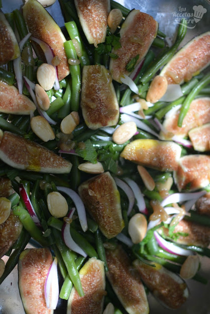 como hacer ensalada de judias verdes e higos 04