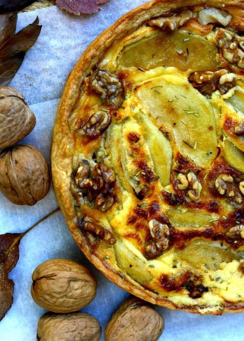 Quiche De Queso Camembert Y Manzanas 03