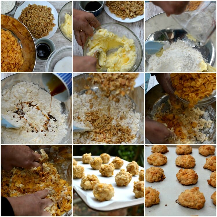 Cómo hacer las mas ricas y maravillosas galletas caseras de Corn Flakes y nueces