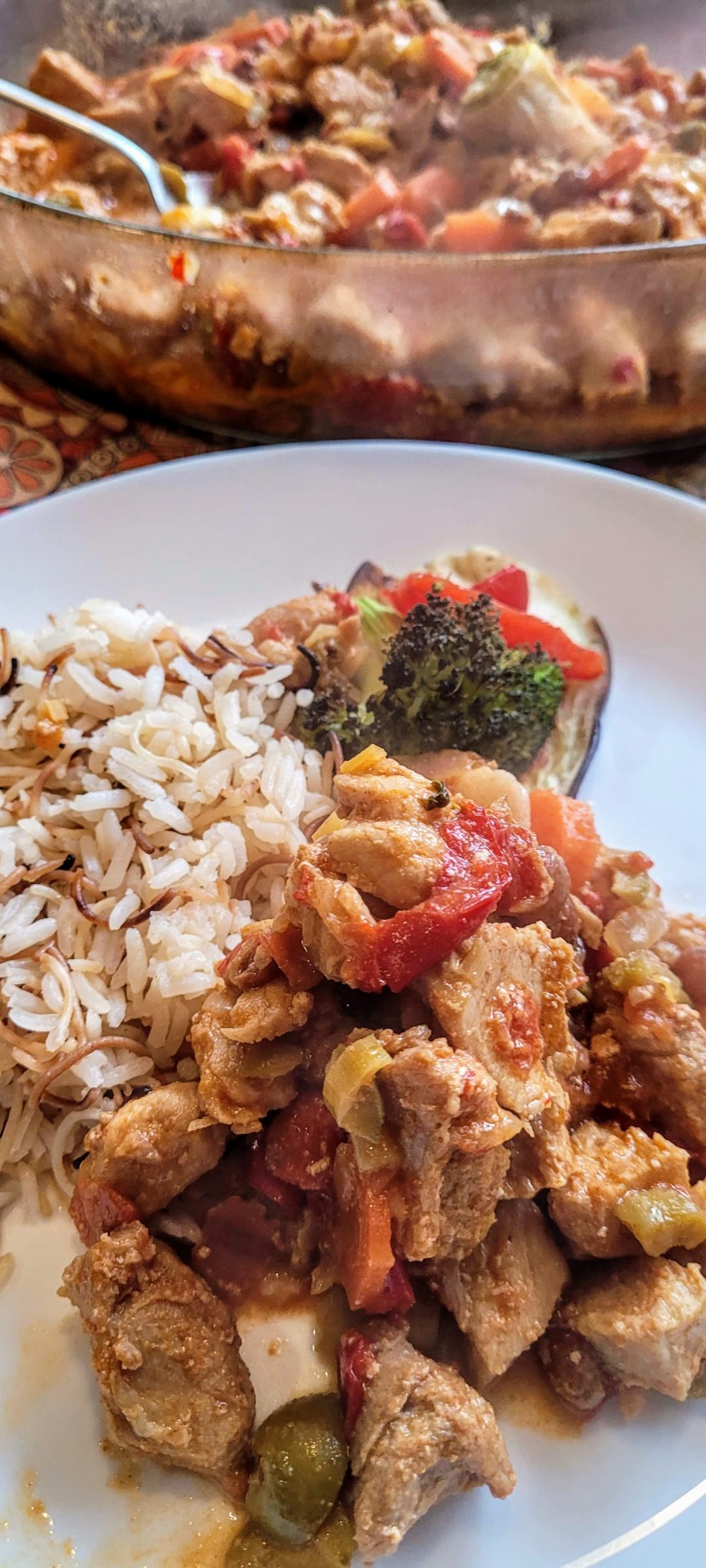 Receta de Magro de Cerdo Guisado con vino moscatel y brandy