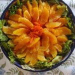 ensalada de naranjas y vegetales