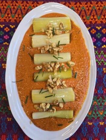Puerros al horno